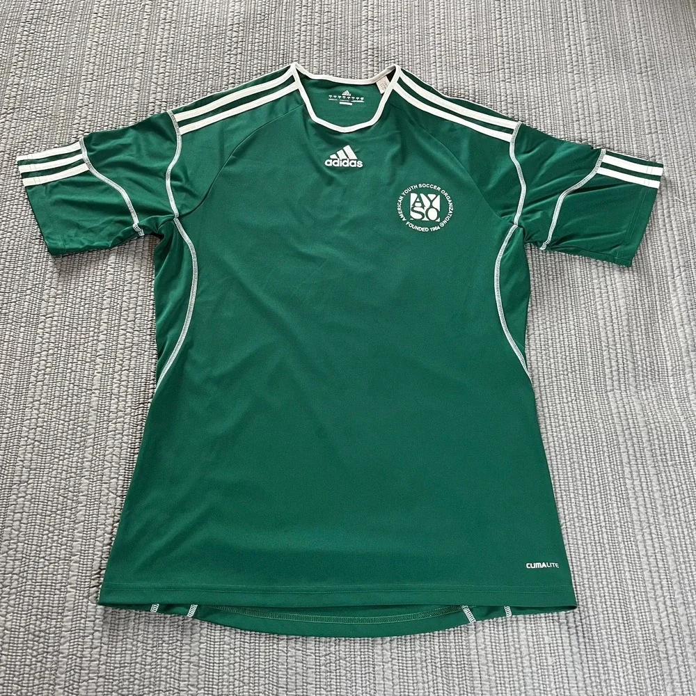 Adidas Climalite AYSO #23 Soccer Jersey Green Men's‎ Medium